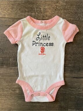 SF Little Princess White and Pink Baby Bodysuit